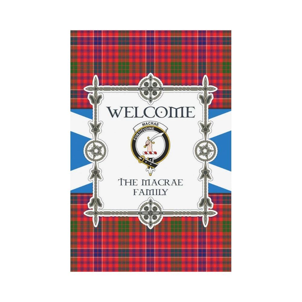 Macrae Clan Garden Flag, Scottish Tartan Macrae Clans Garden Flag New Style