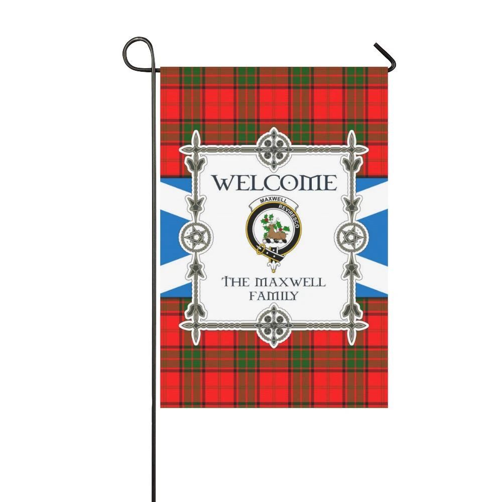Maxwell Clan Garden Flag, Scottish Tartan Maxwell Clans Garden Flag New Style