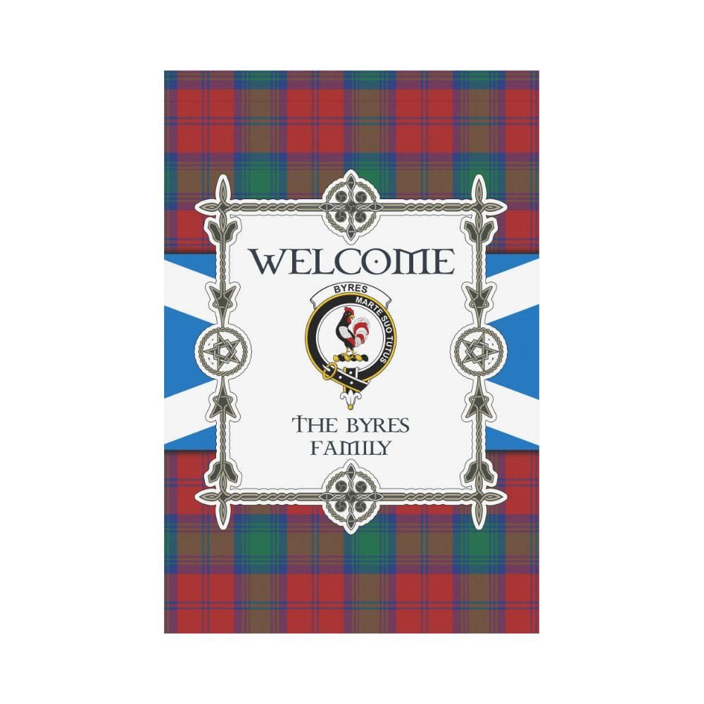 Byres Clan Garden Flag, Scottish Tartan Byres Clans Garden Flag New Style