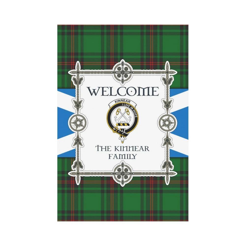 Kinnear Clan Garden Flag, Scottish Tartan Kinnear Clans Garden Flag New Style
