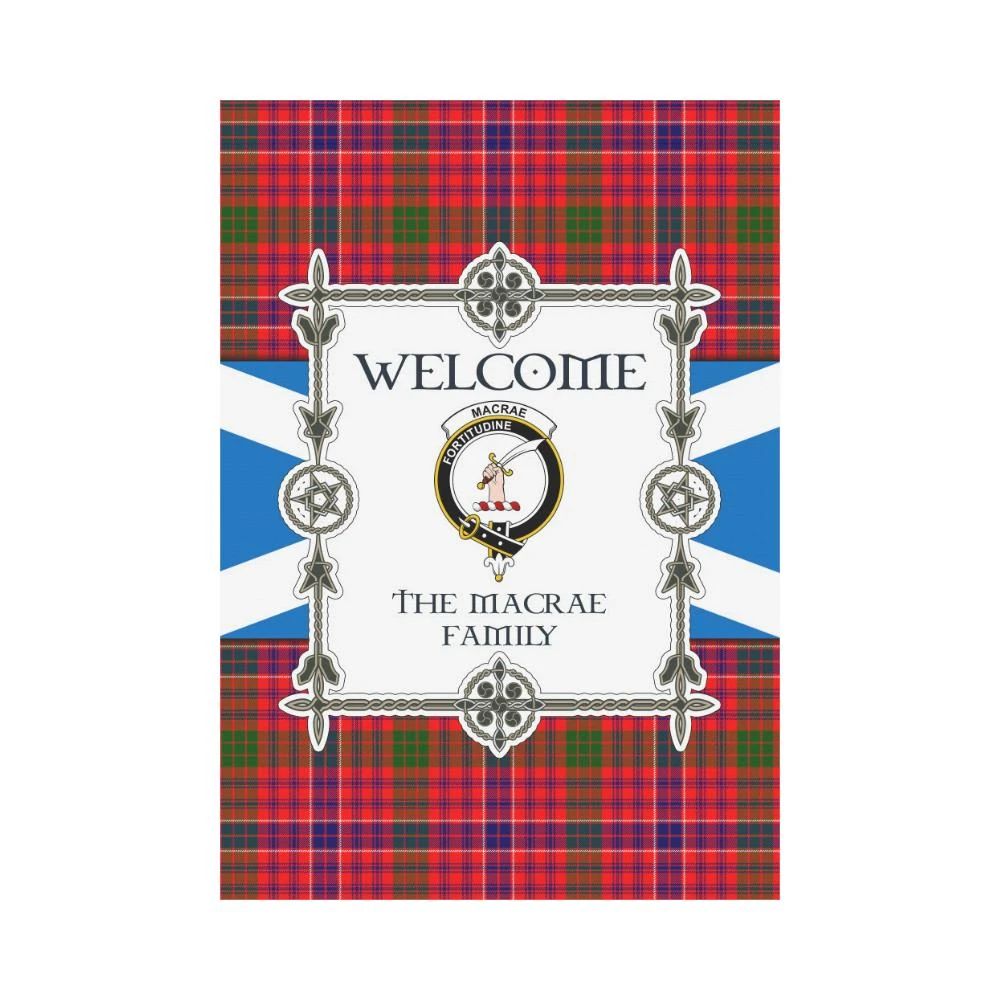 Macrae Clan Garden Flag, Scottish Tartan Macrae Clans Garden Flag New Style