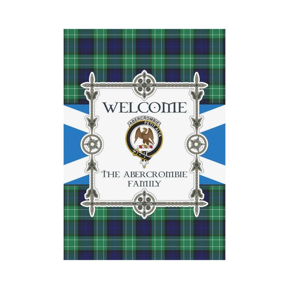 Abercrombie Clan Garden Flag, Scottish Tartan Abercrombie Clans Garden Flag New Style