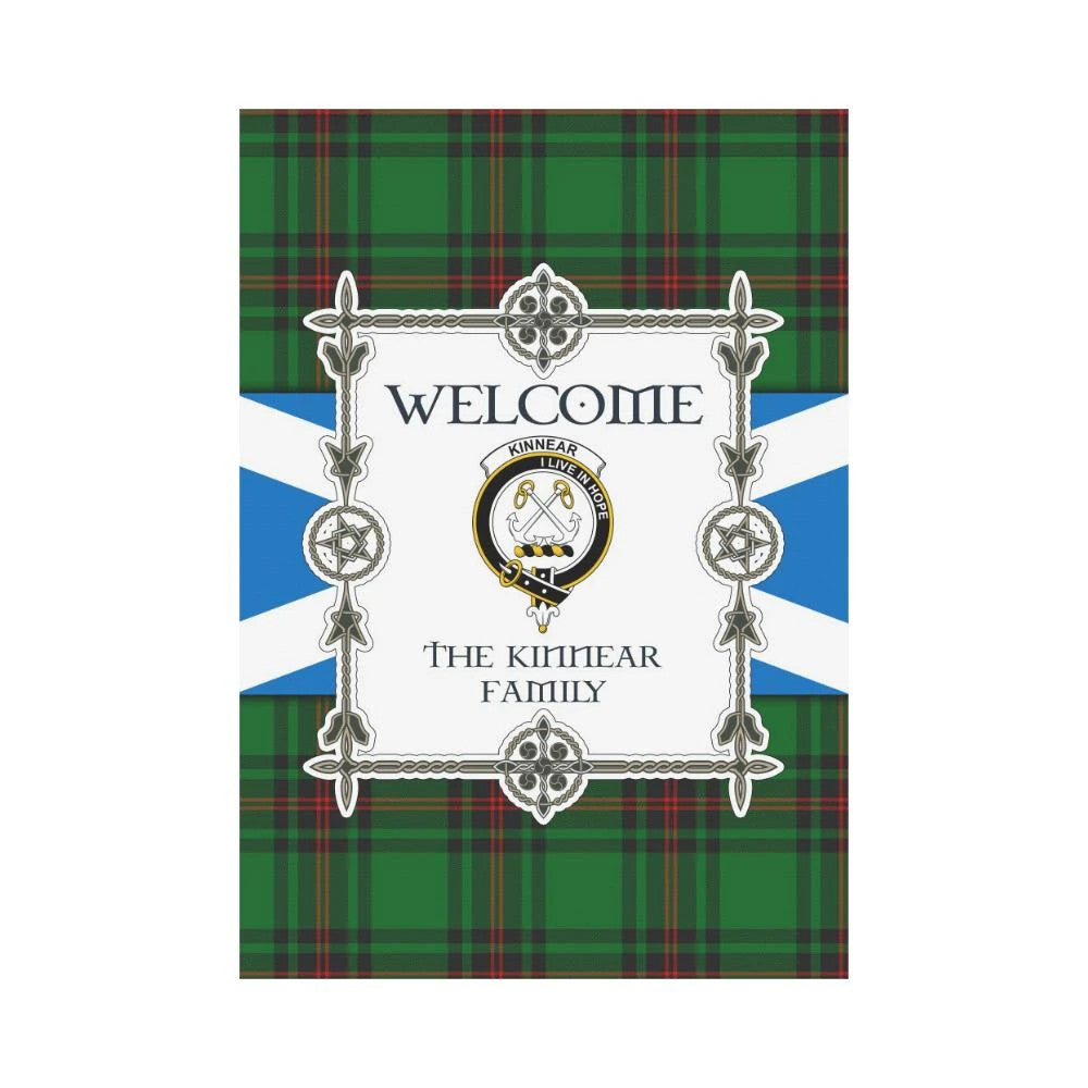 Kinnear Clan Garden Flag, Scottish Tartan Kinnear Clans Garden Flag New Style