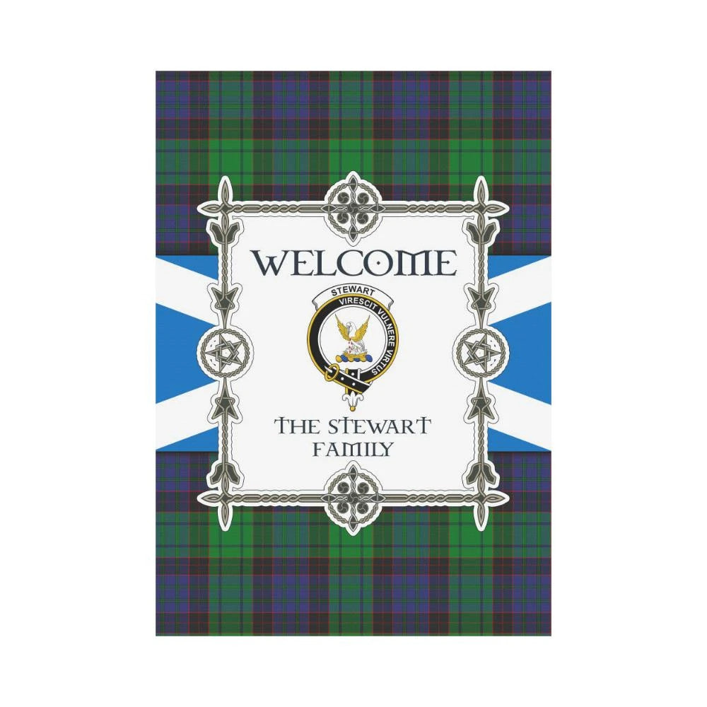 Stewart Clan Garden Flag, Scottish Tartan Stewart Clans Garden Flag New Style