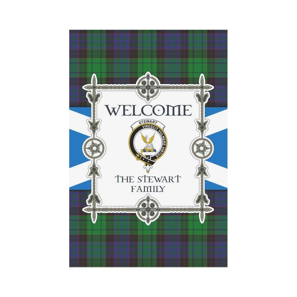 Stewart Clan Garden Flag, Scottish Tartan Stewart Clans Garden Flag New Style