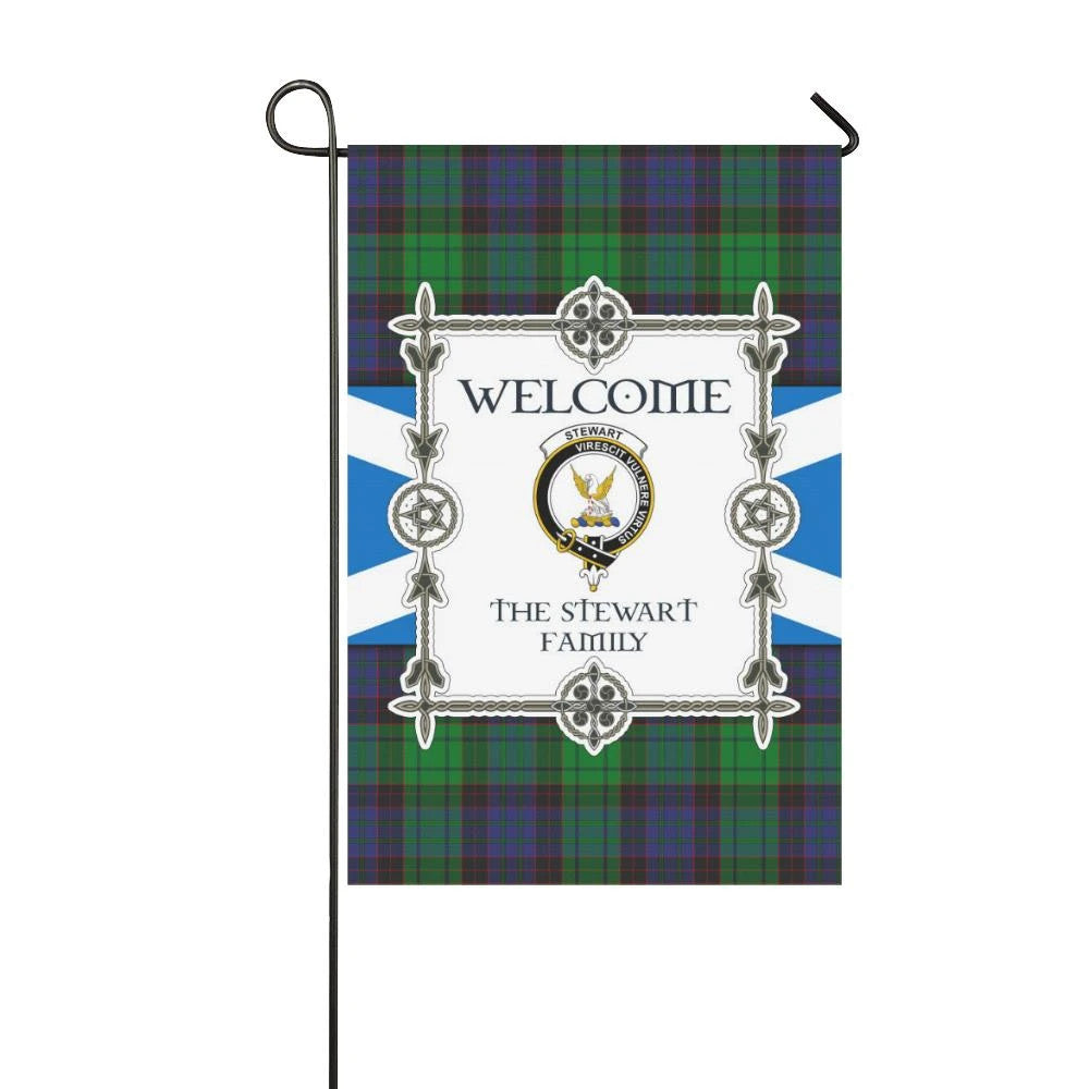 Stewart Clan Garden Flag, Scottish Tartan Stewart Clans Garden Flag New Style
