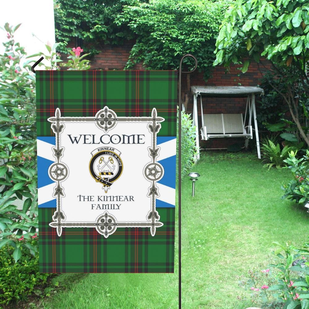 Kinnear Clan Garden Flag, Scottish Tartan Kinnear Clans Garden Flag New Style