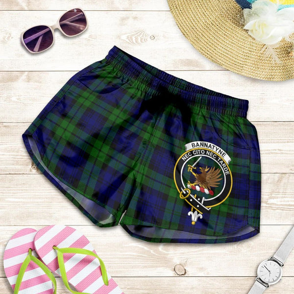 Scottish Tartan Bannatyne Clans Women Short Badge Style
