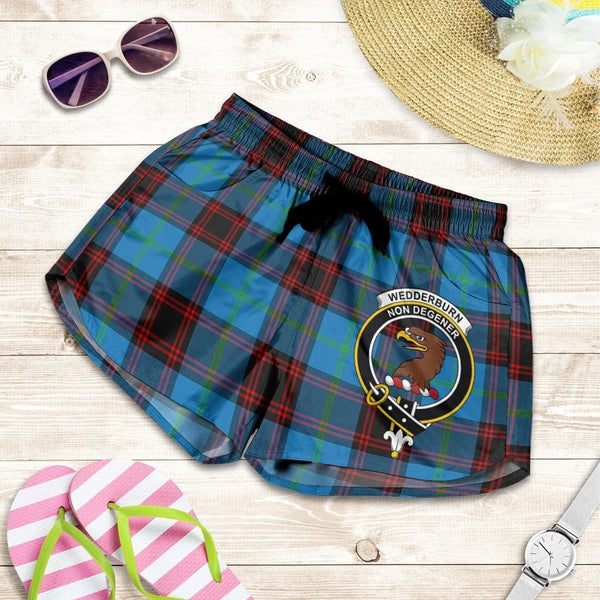 Scottish Tartan Wedderburn Clans Women Short Badge Style