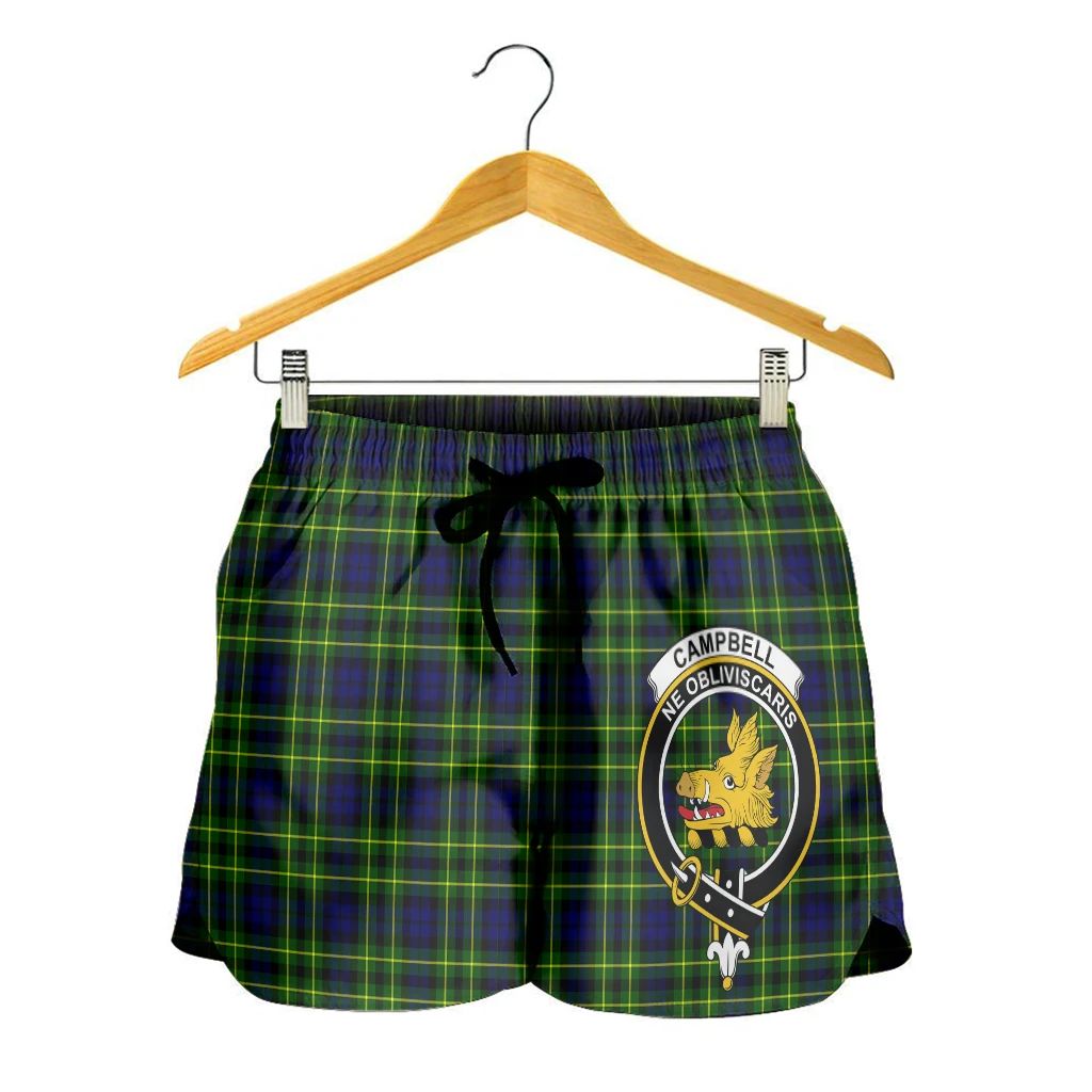 Scottish Tartan Campbell of Breadalbane Modern Clans Women Short Badge Style