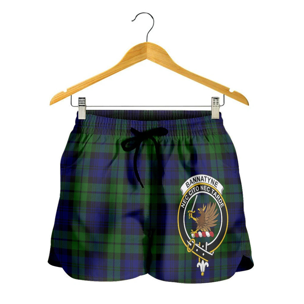 Scottish Tartan Bannatyne Clans Women Short Badge Style