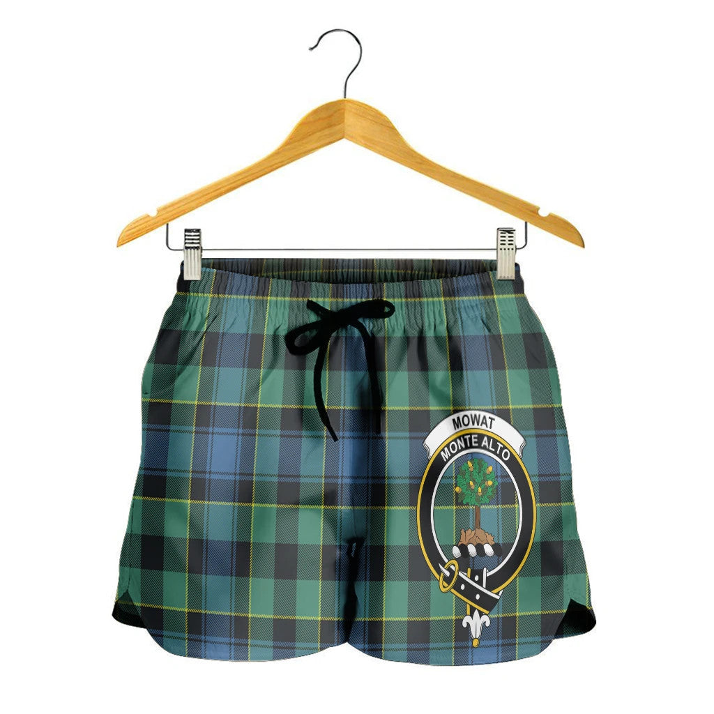 Scottish Tartan Mowat Clans Women Short Badge Style