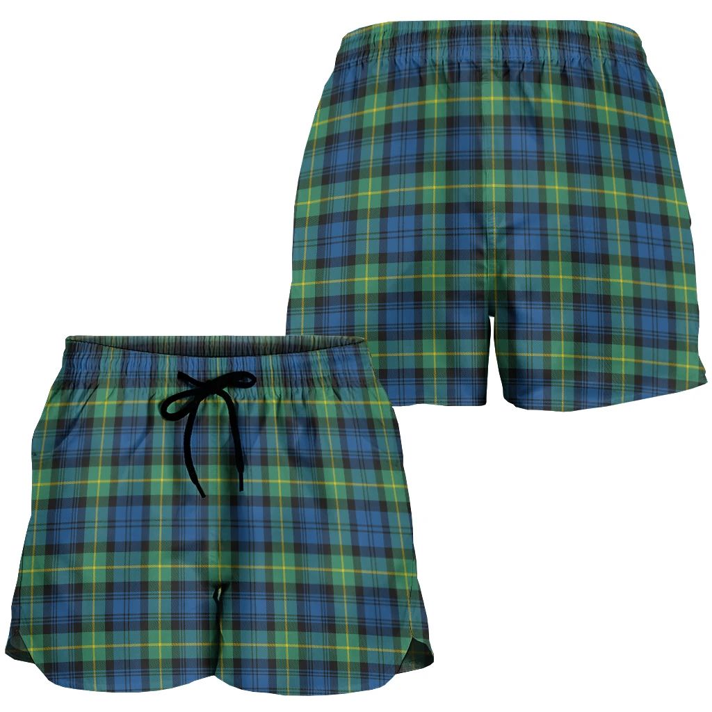 Scottish Tartan Gordon Ancient Clans Women Short Badge Style