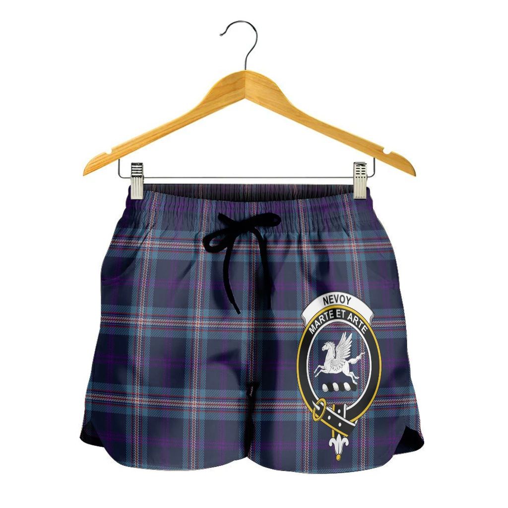Scottish Tartan Nevoy Clans Women Short Badge Style