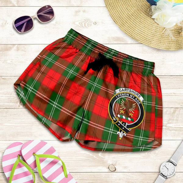 Scottish Tartan Gartshore Clans Women Short Badge Style