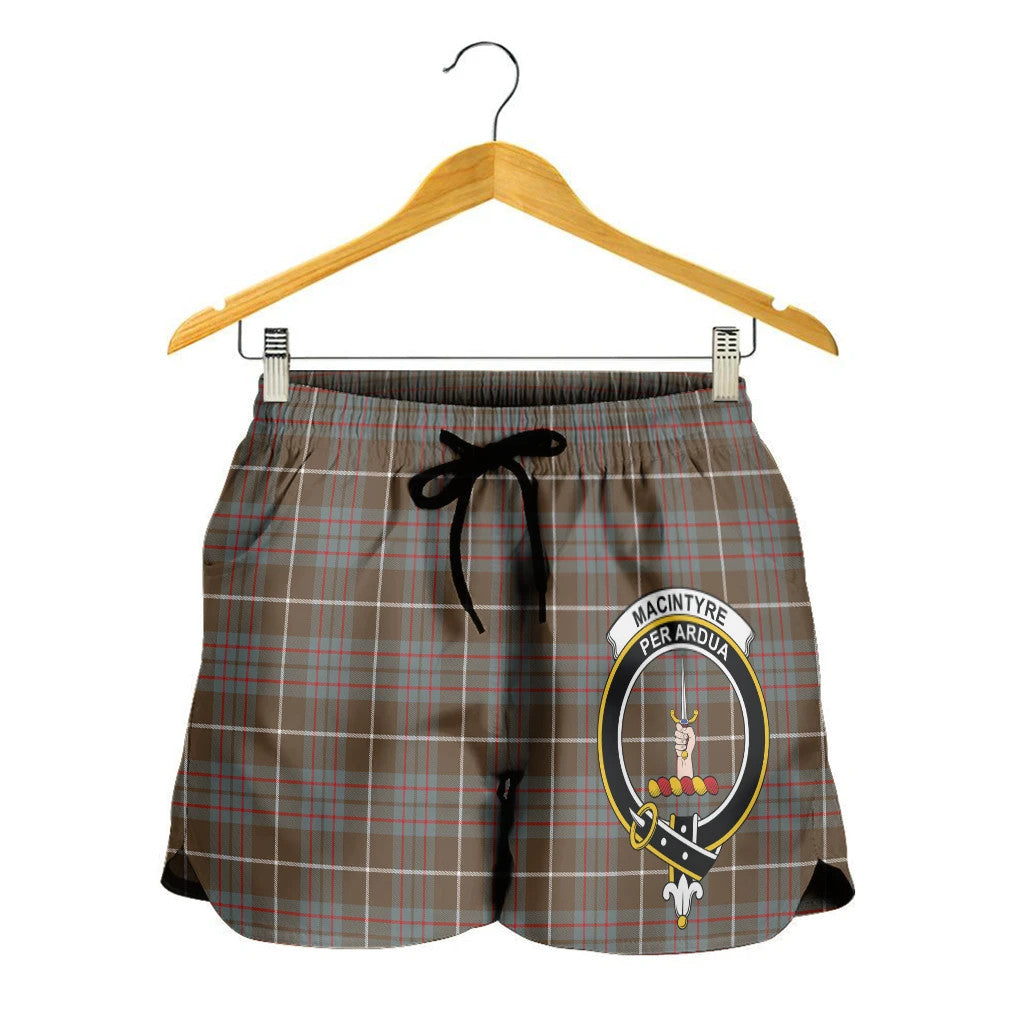 Scottish Tartan MacIntyre Hunting Weathered Clans Women Short Badge Style