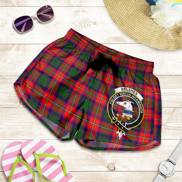 Scottish Tartan Belshes Clans Women Short Badge Style