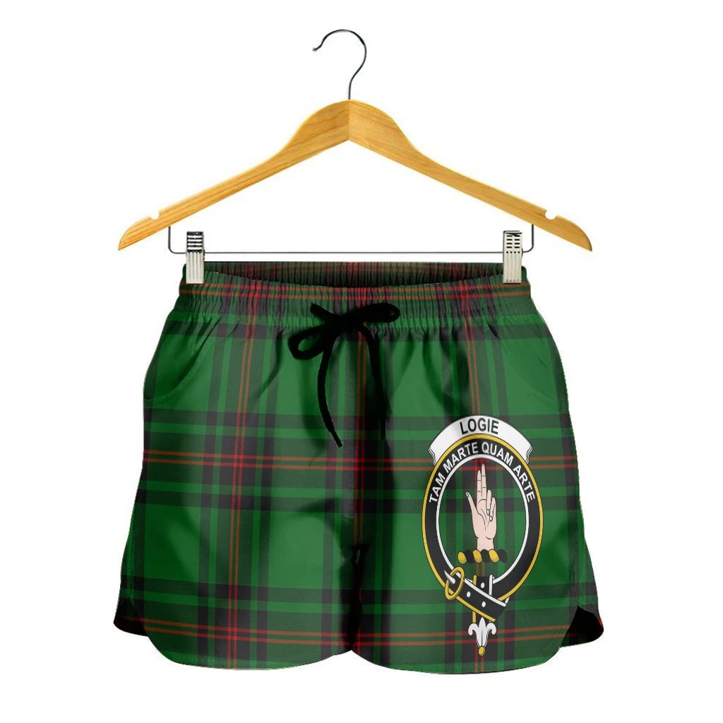 Scottish Tartan Logie Clans Women Short Badge Style