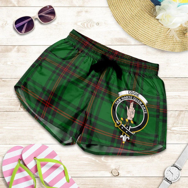 Scottish Tartan Logie Clans Women Short Badge Style