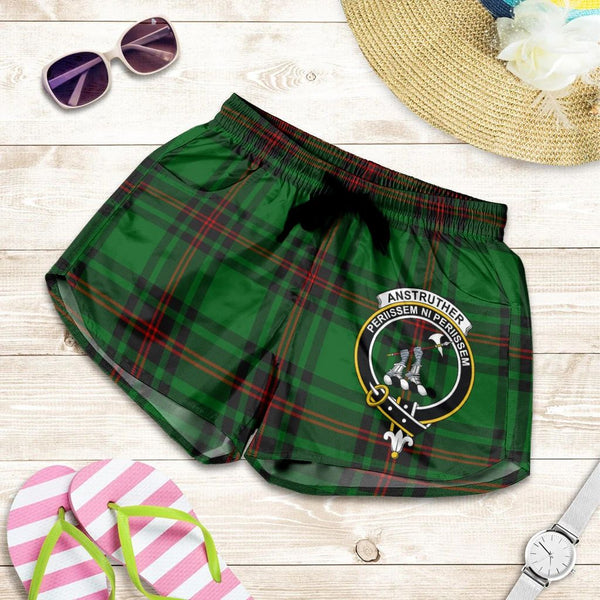 Scottish Tartan Anstruther Clans Women Short Badge Style