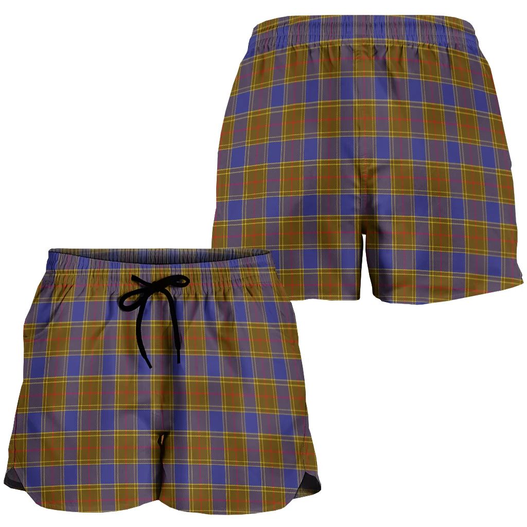 Scottish Tartan Balfour Modern Clans Women Short Badge Style