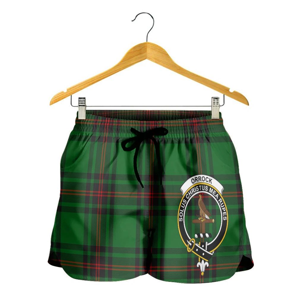 Scottish Tartan Orrock Clans Women Short Badge Style
