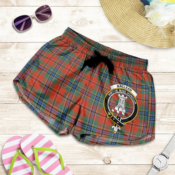 Scottish Tartan MacLean of Duart Ancient Clans Women Short Badge Style