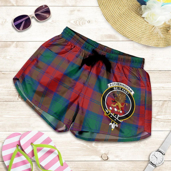 Scottish Tartan Fotheringham Modern Clans Women Short Badge Style