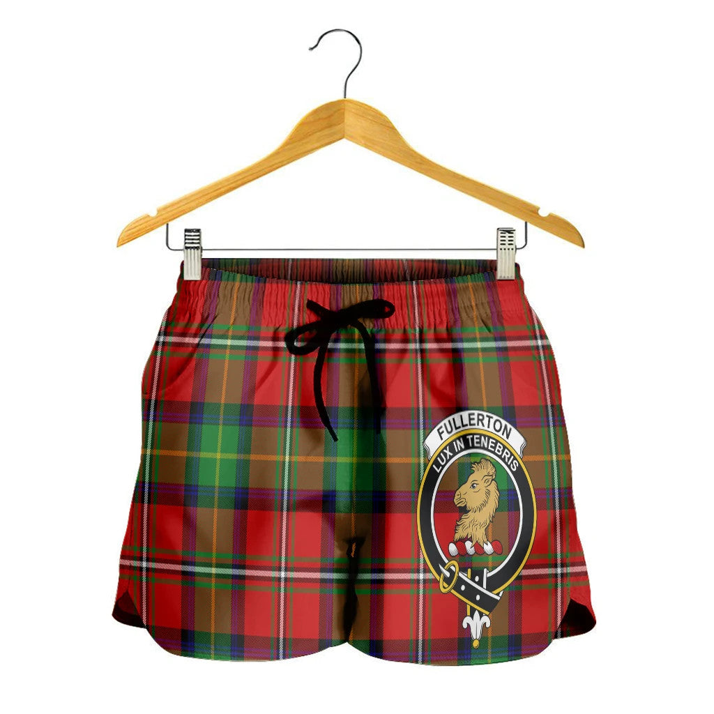 Scottish Tartan Fullerton Clans Women Short Badge Style