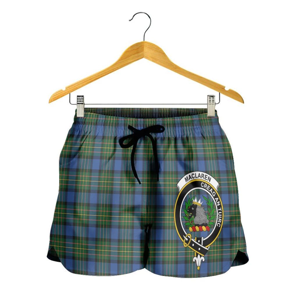 Scottish Tartan MacLaren Ancient Clans Women Short Badge Style