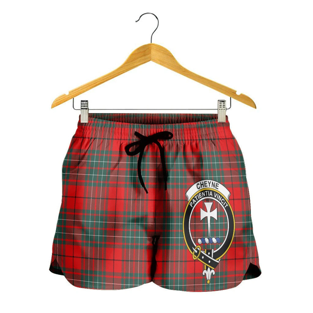 Scottish Tartan Cheyne Clans Women Short Badge Style