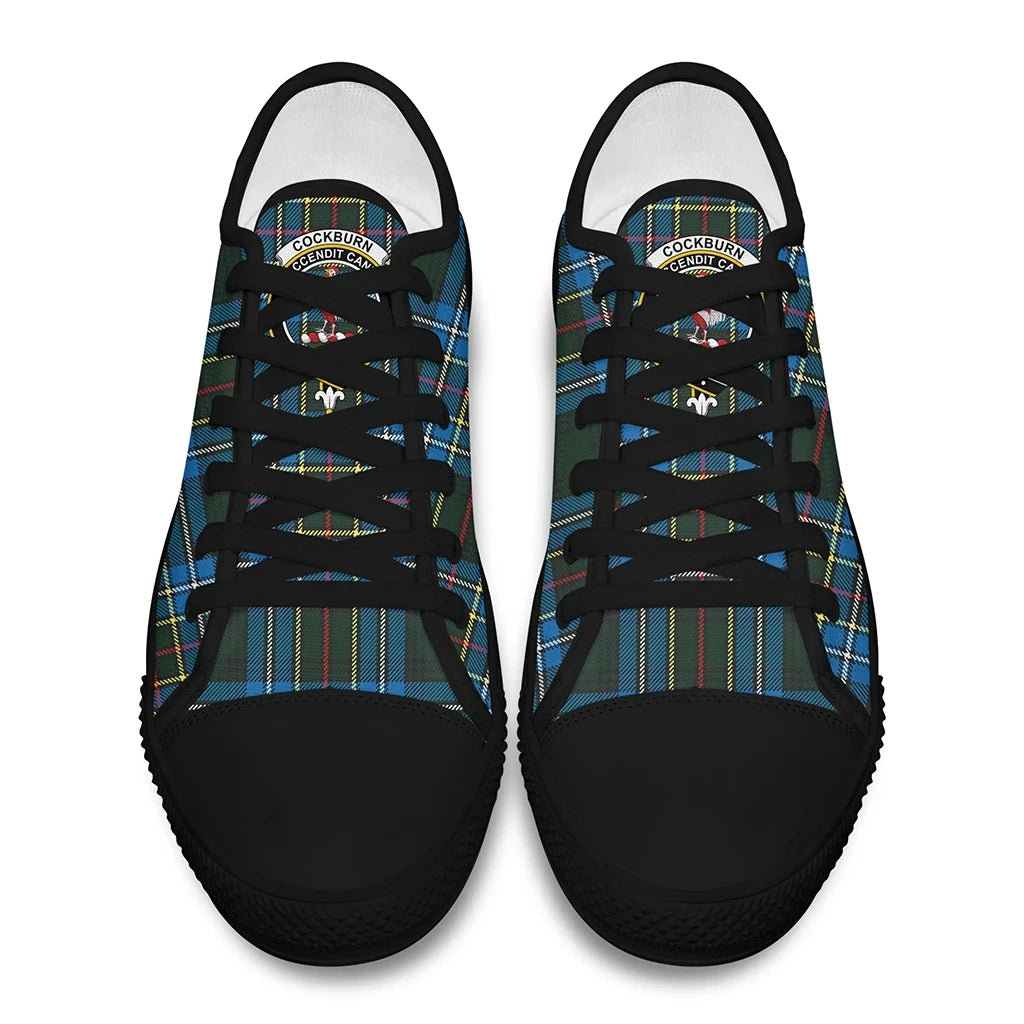 Cockburn Modern Tartan Crest Low Top Shoes