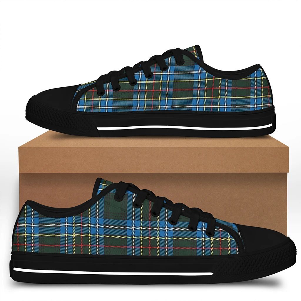 Cockburn Modern Tartan Crest Low Top Shoes