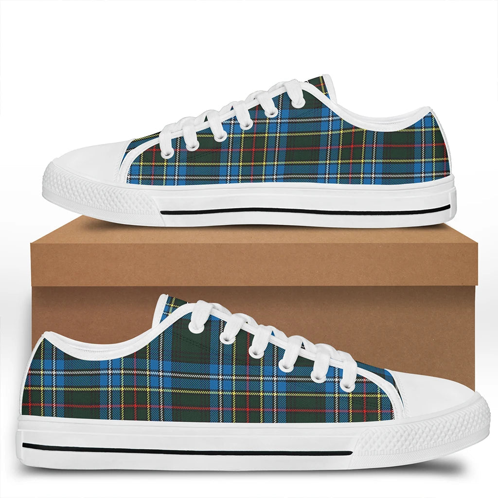 Cockburn Modern Tartan Crest Low Top Shoes