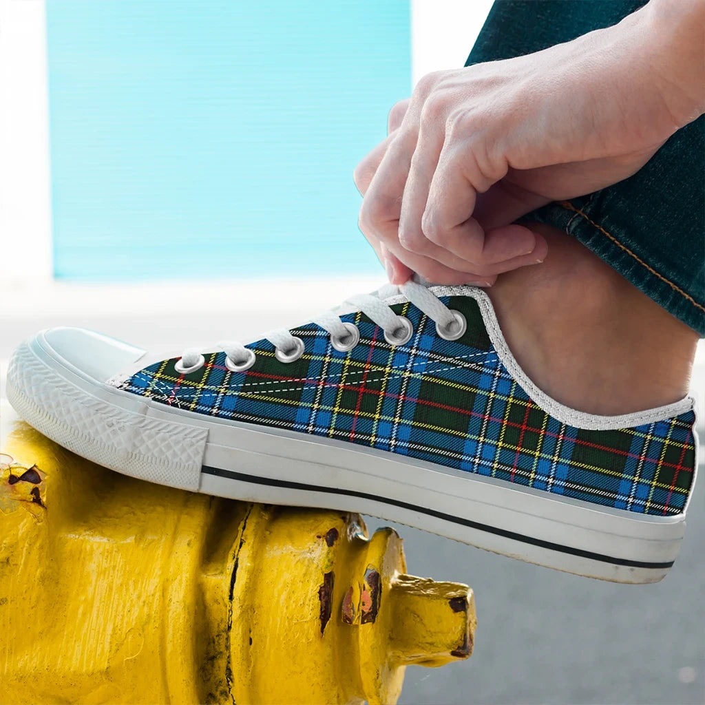 Cockburn Modern Tartan Crest Low Top Shoes