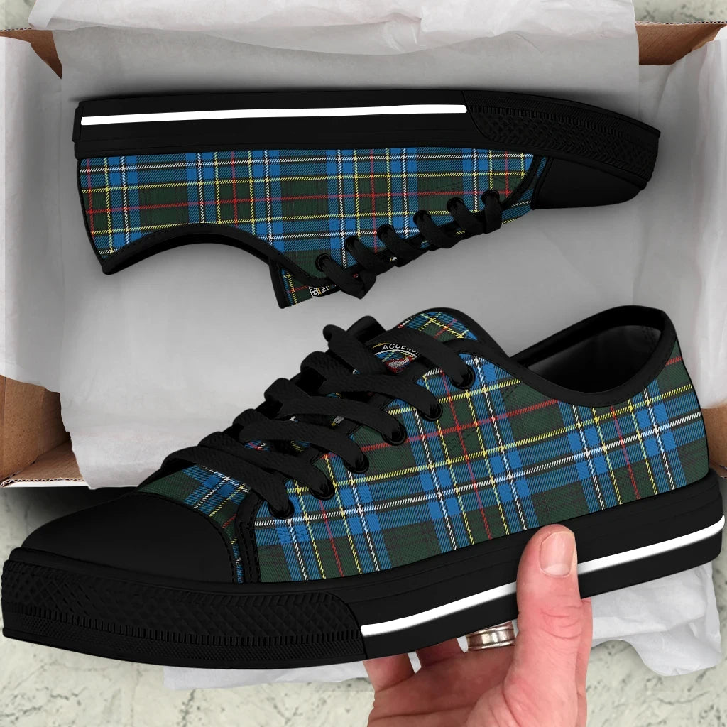 Cockburn Modern Tartan Crest Low Top Shoes