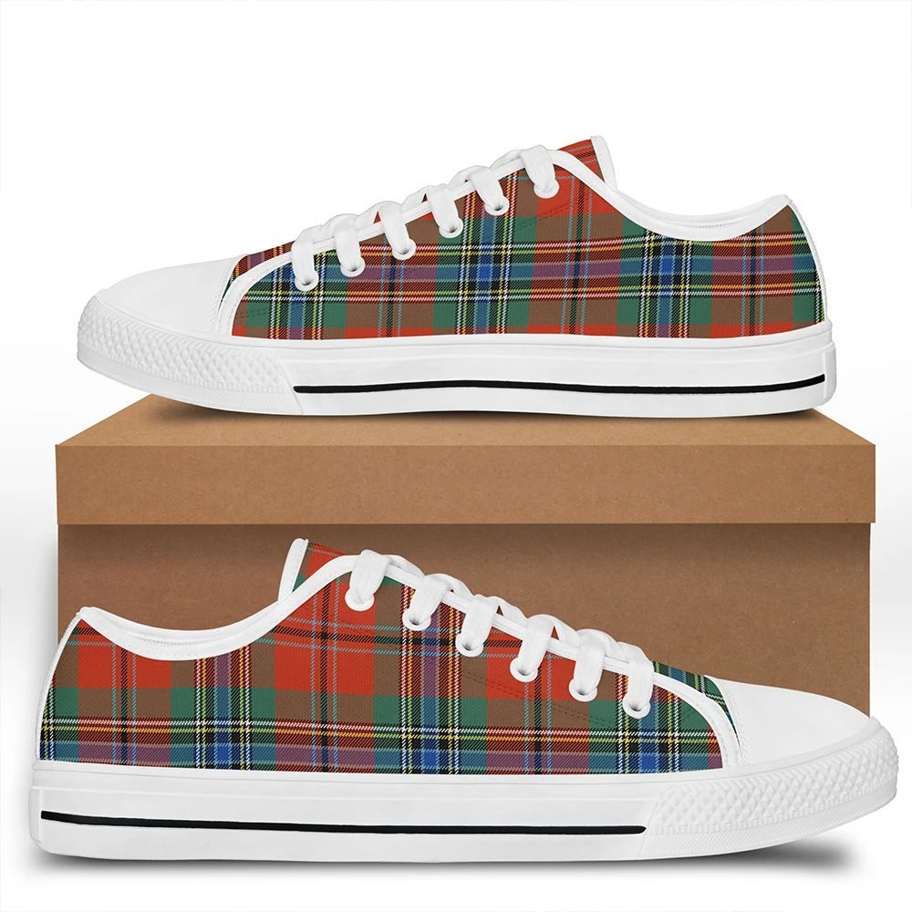 MacLean of Duart Ancient Tartan Plaid Low Top Shoes