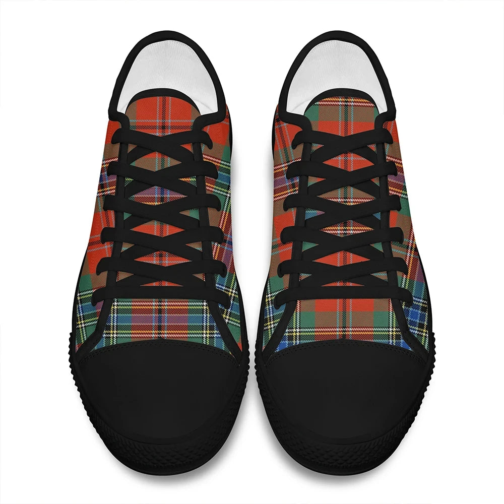 MacLean of Duart Ancient Tartan Plaid Low Top Shoes