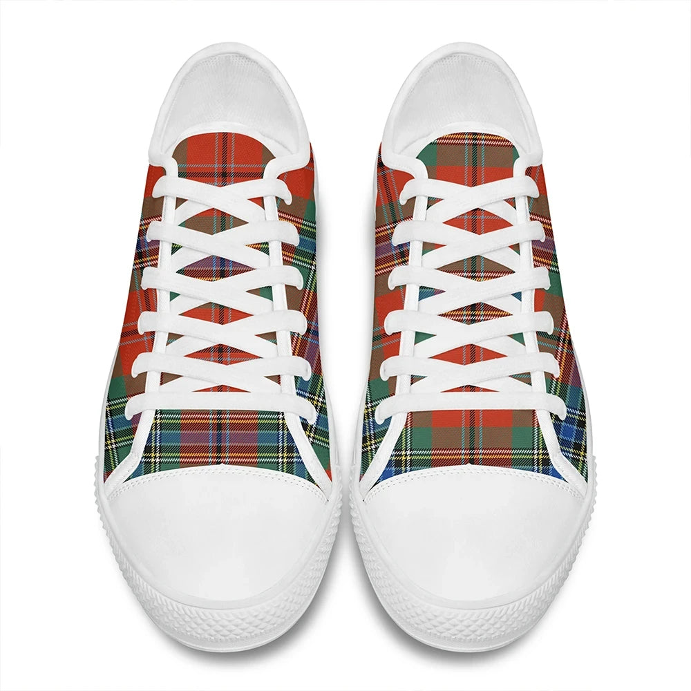 MacLean of Duart Ancient Tartan Plaid Low Top Shoes