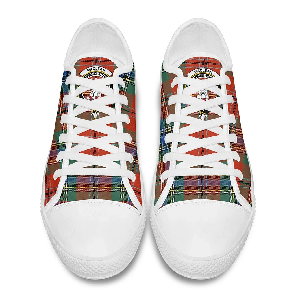 MacLean of Duart Ancient Tartan Crest Low Top Shoes