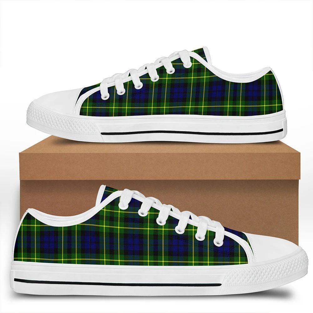 Campbell of Breadalbane Modern Tartan Plaid Low Top Shoes