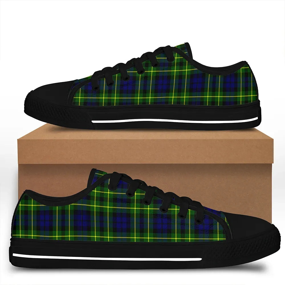 Campbell of Breadalbane Modern Tartan Plaid Low Top Shoes