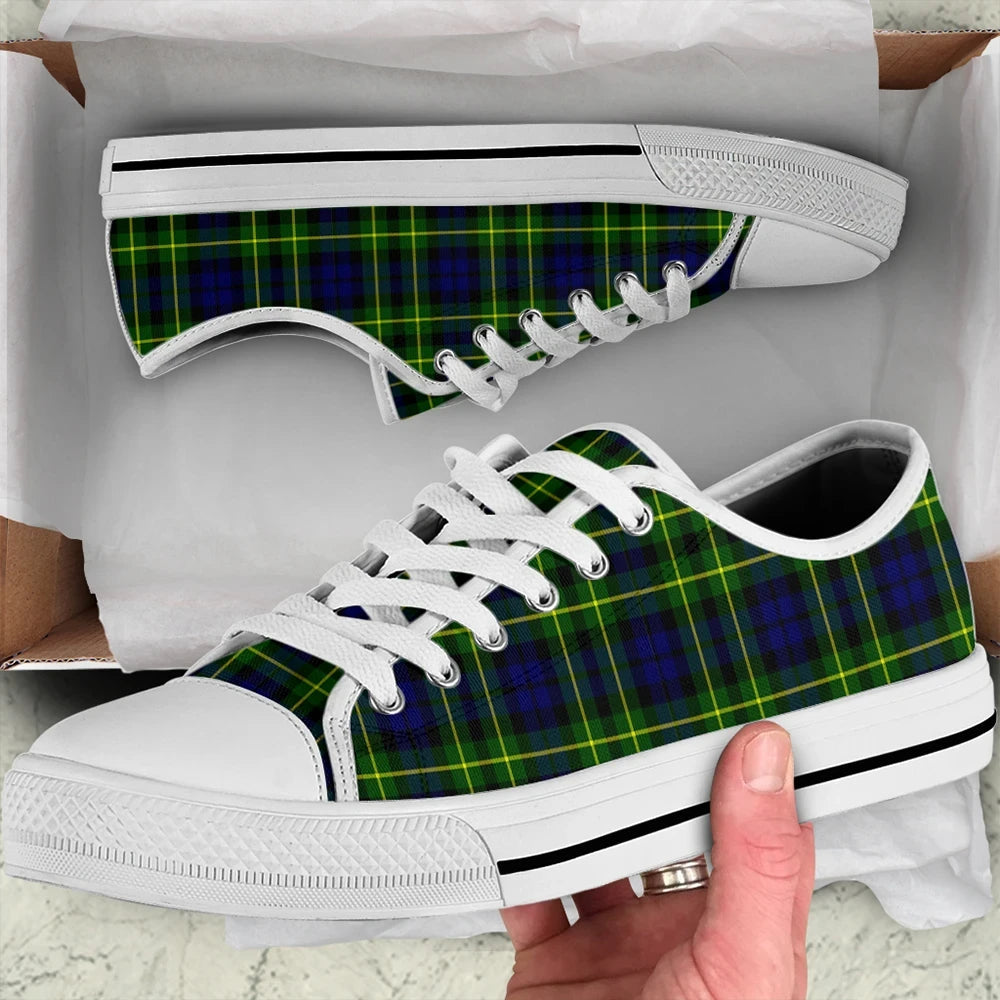 Campbell of Breadalbane Modern Tartan Plaid Low Top Shoes