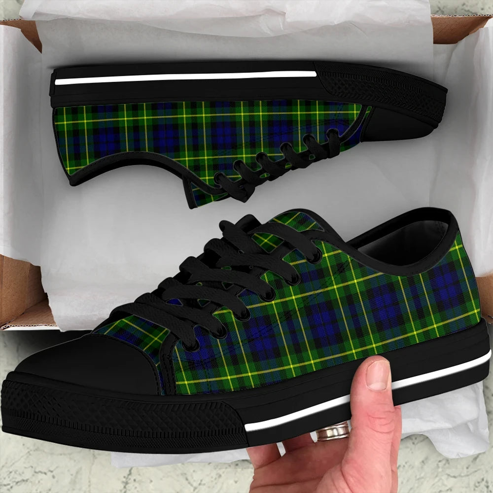 Campbell of Breadalbane Modern Tartan Plaid Low Top Shoes