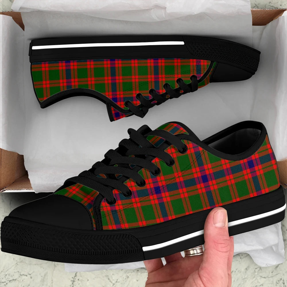 Skene Modern Tartan Plaid Low Top Shoes