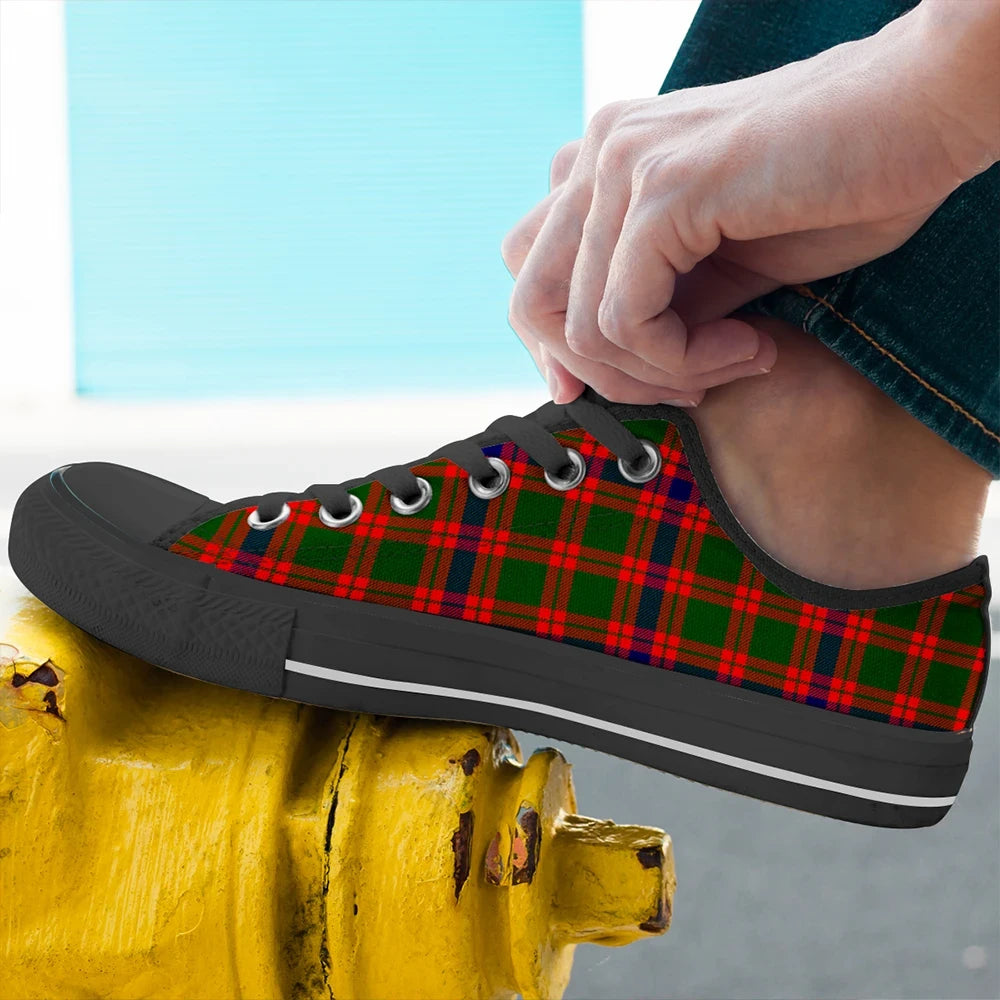 Skene Modern Tartan Plaid Low Top Shoes