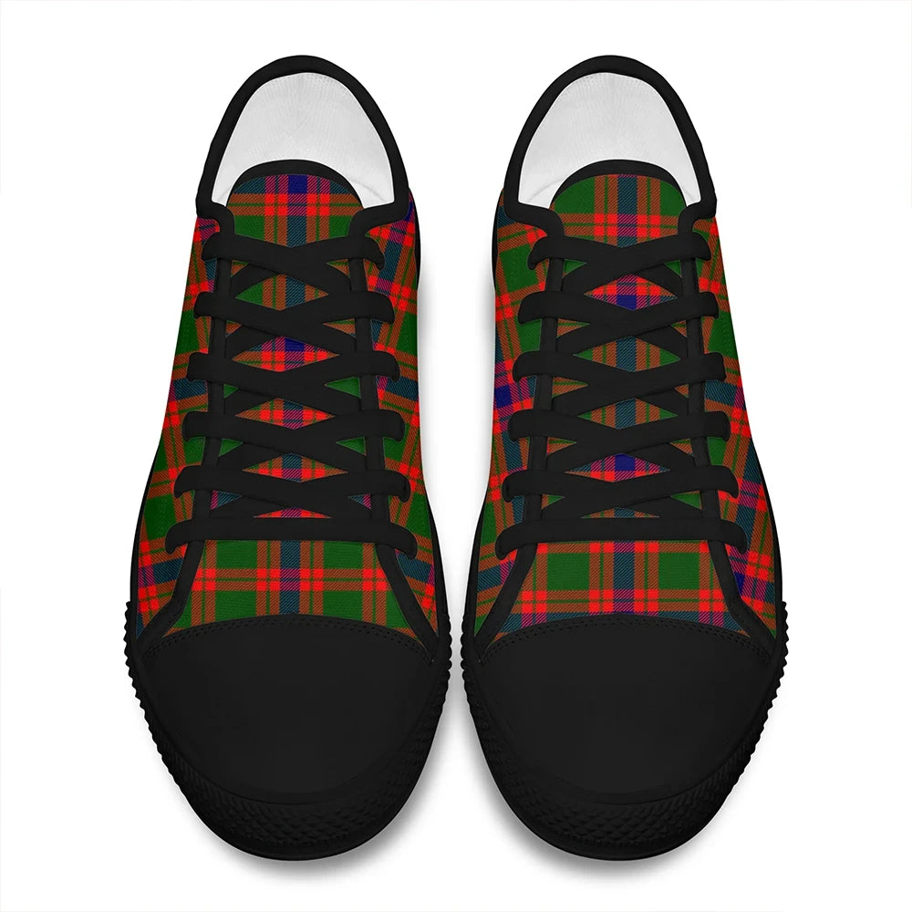 Skene Modern Tartan Plaid Low Top Shoes