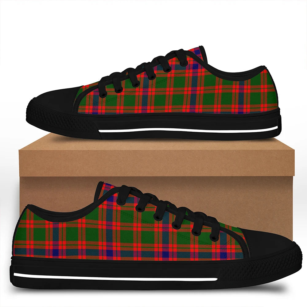 Skene Modern Tartan Plaid Low Top Shoes