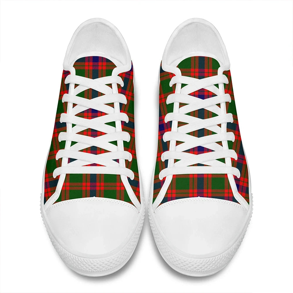 Skene Modern Tartan Plaid Low Top Shoes