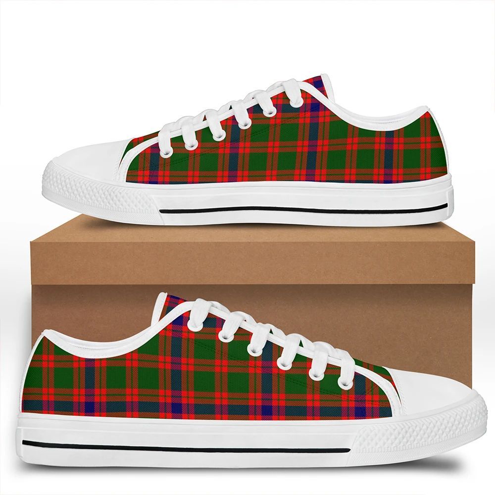 Skene Modern Tartan Plaid Low Top Shoes